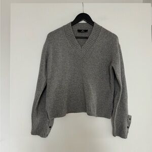 Compagnia Italiana Grey V- Neck Sweater